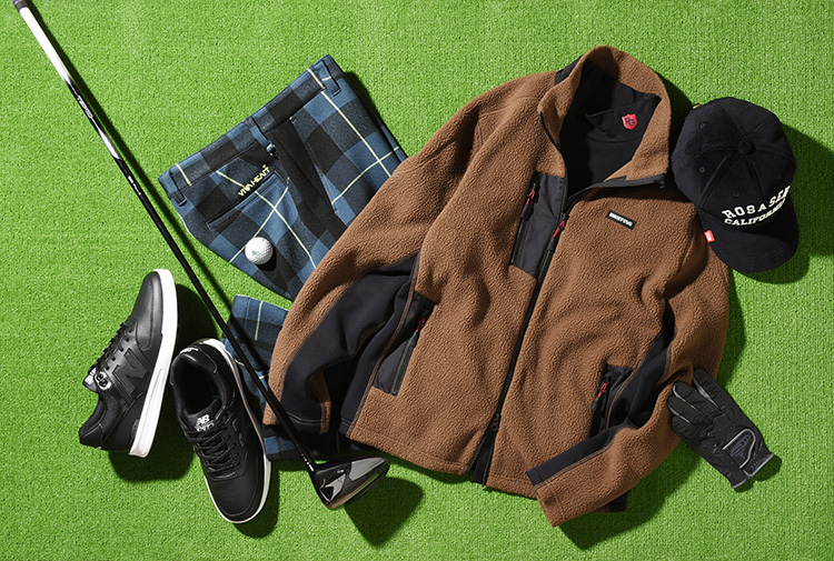 ブリーフィングのボアフリースジャケットで真冬も負けない「極暖ゴルフ
