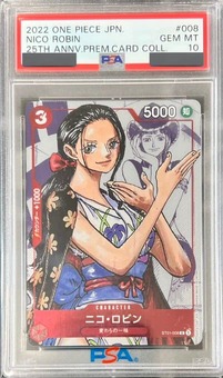 PSA10鑑定済】ニコ・ロビン【プロモ】《赤》 25周年パラレル版ST01-008