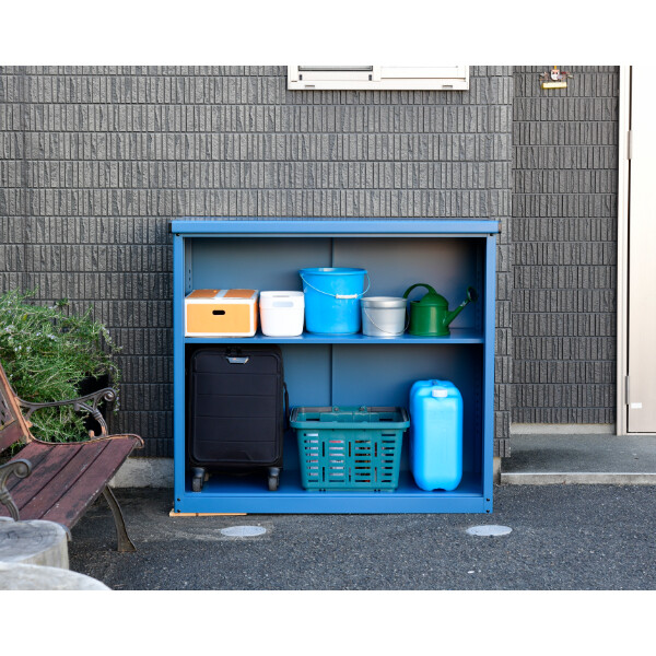 配送条件限定商品 ダイマツ スチール物置 横型 IES-04