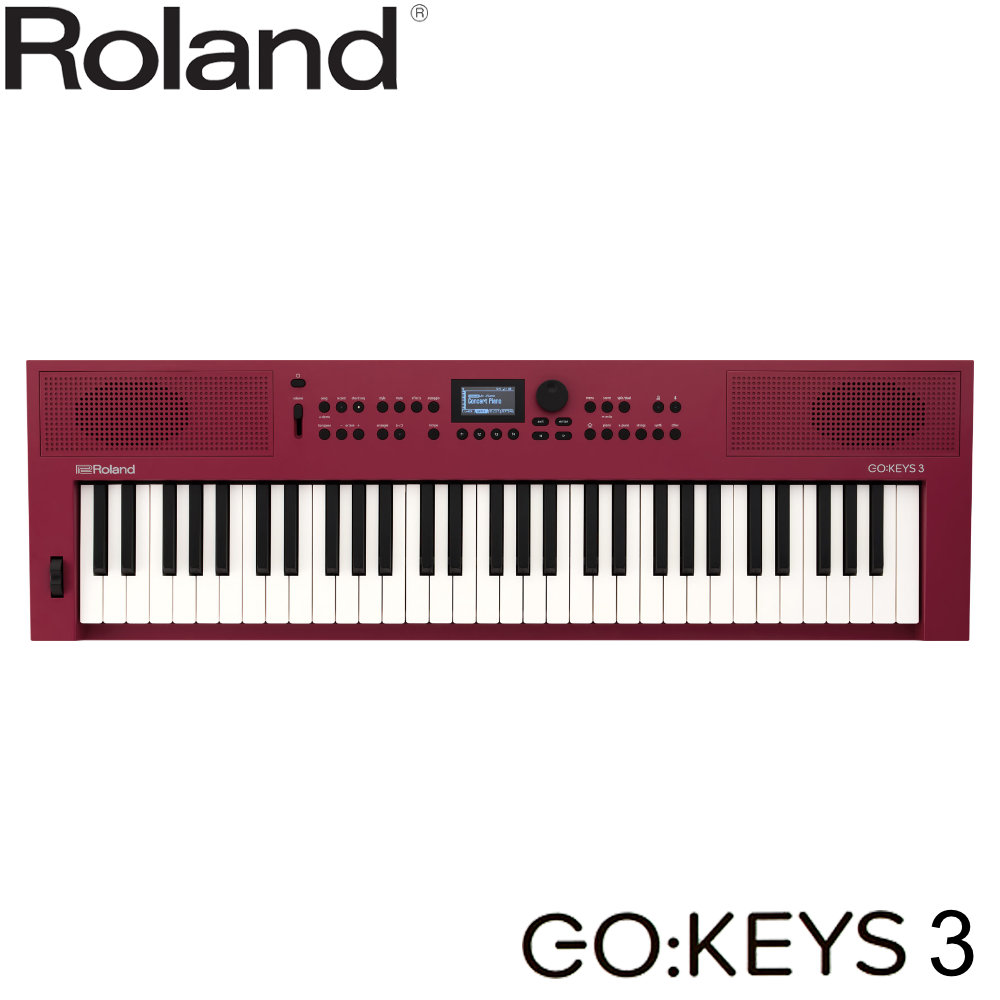 Roland 61鍵盤 電子キーボード GO:KEYS3 レッド 赤色【福山楽器センター】