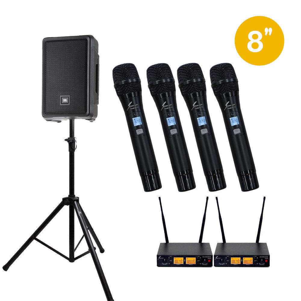 JBL パワードスピーカー irx108BT Y3 ワイヤレスマイク4本セット