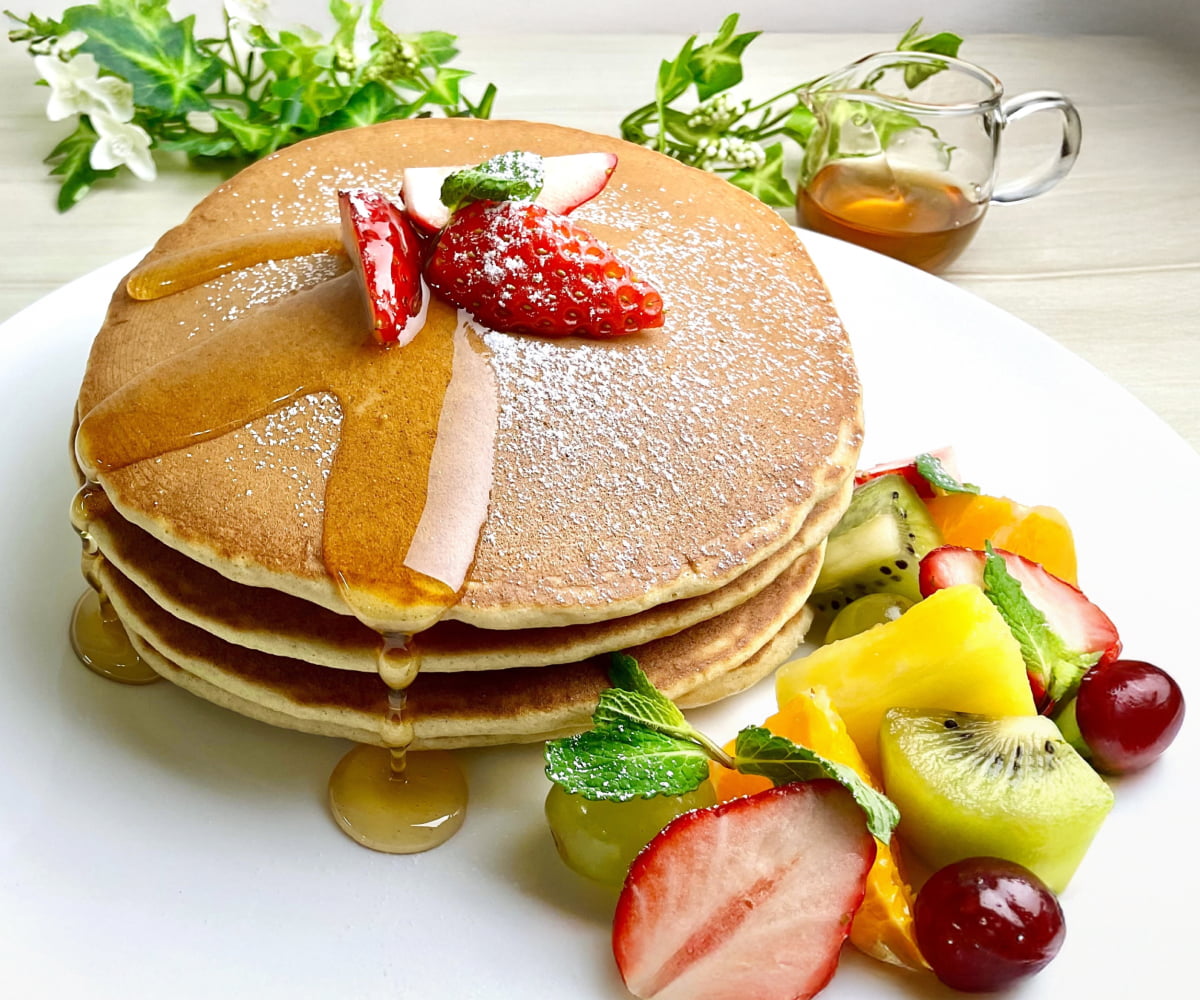 そば粉屋さんのパンケーキミックス│そば製粉会社は松屋製粉株式会社