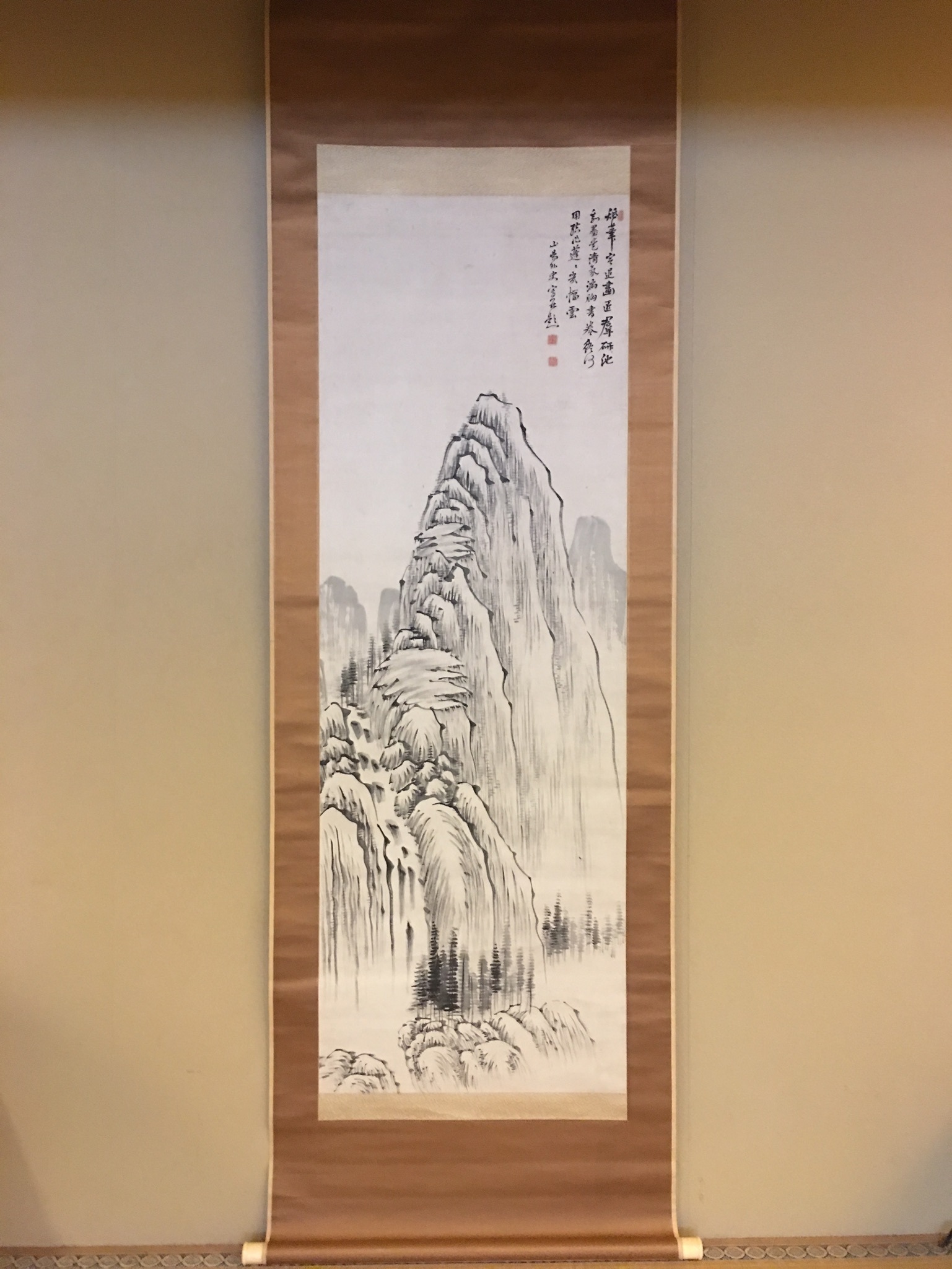 頼山陽 水墨山水並題詩｜古美術・掛け軸の販売・買取・鑑定-松本松栄堂