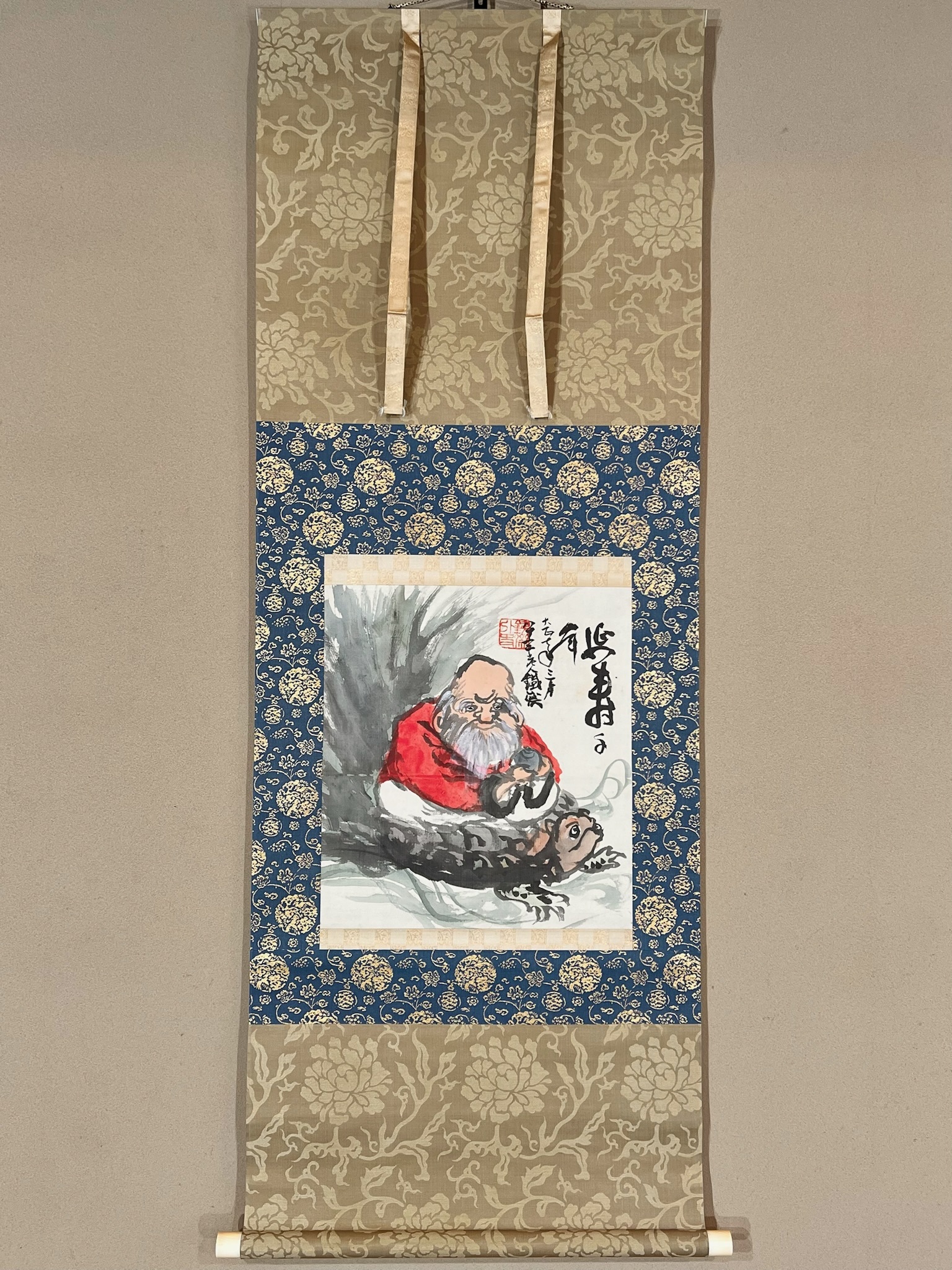 富岡鉄斎 寿老人図｜古美術・掛け軸の販売・買取・鑑定-松本松栄堂