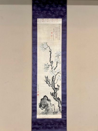 立原杏所 梨花図｜古美術・掛け軸の販売・買取・鑑定-松本松栄堂