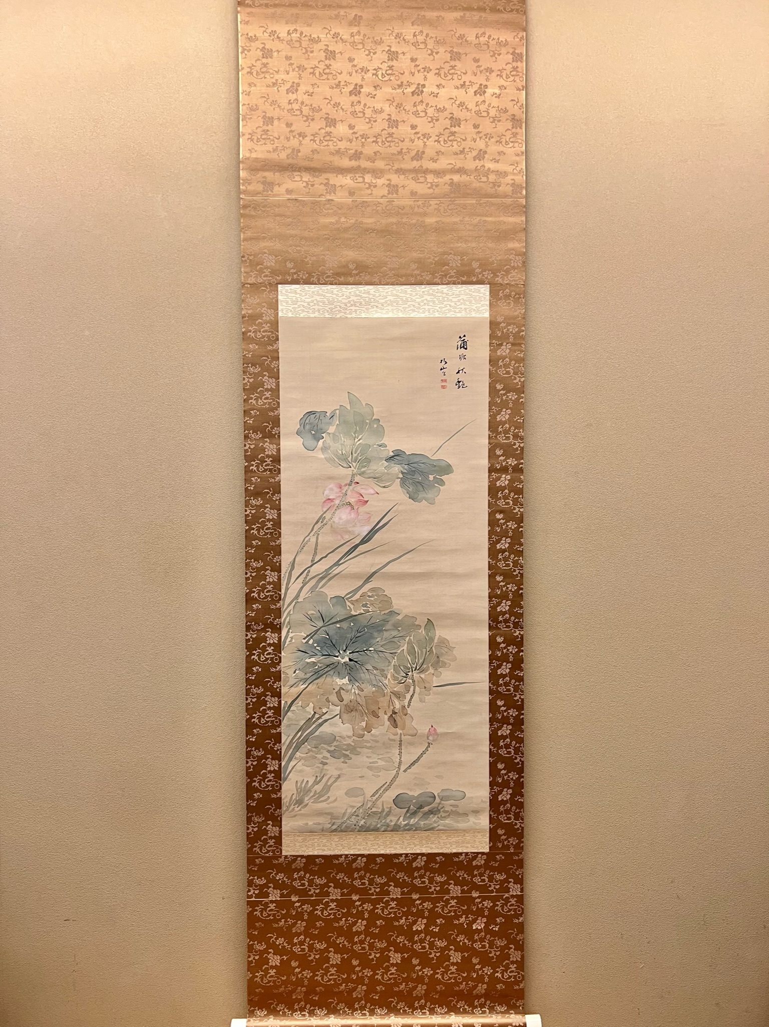 掛軸 奥田寛翠 椿 花鳥図 共箱 画賛 茶掛 茶道具 茶の湯 1-13 掛軸