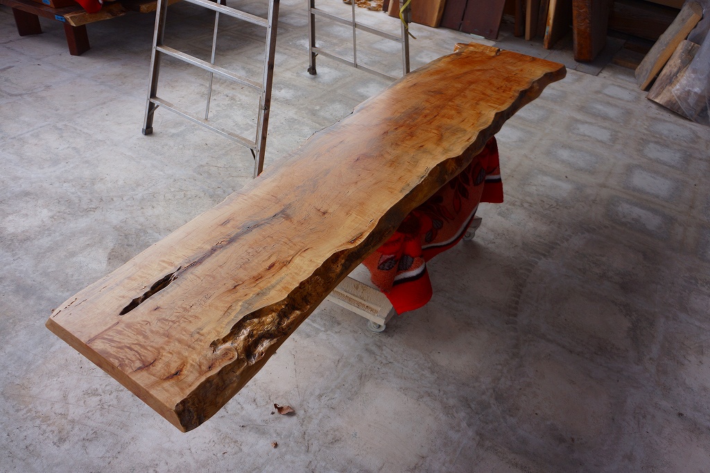 天然木 新潟工場 楓材 一枚板 DIYテーブル用天板 セール｜一枚板