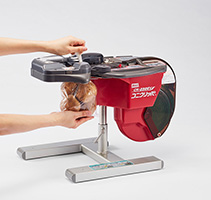 袋とじ機「コニクリッパ」用結束クリップ「バイオマス コニクリップ