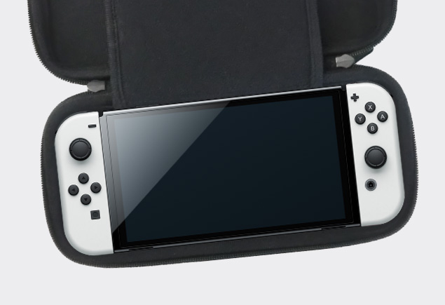 Nintendo Switchファミリー対応コンビネーションポーチブラック