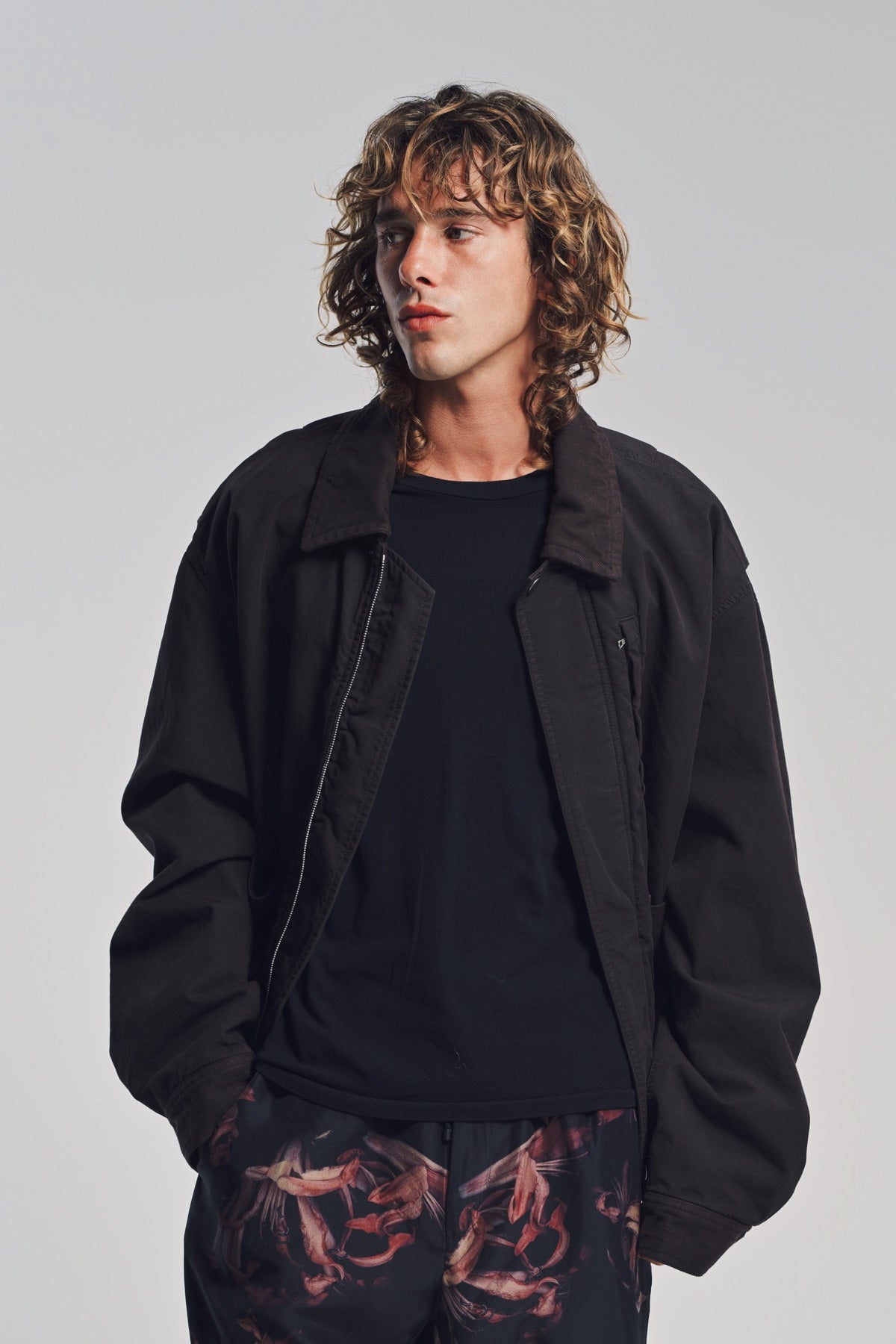 DRIES VAN NOTEN | OVERDYED DOUBLE WEAVE JACKET