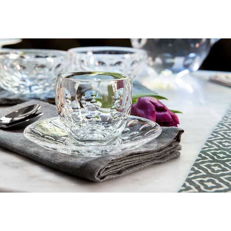 Guzzini Venice Glass Cup and Saucer 6.7cm 110ml