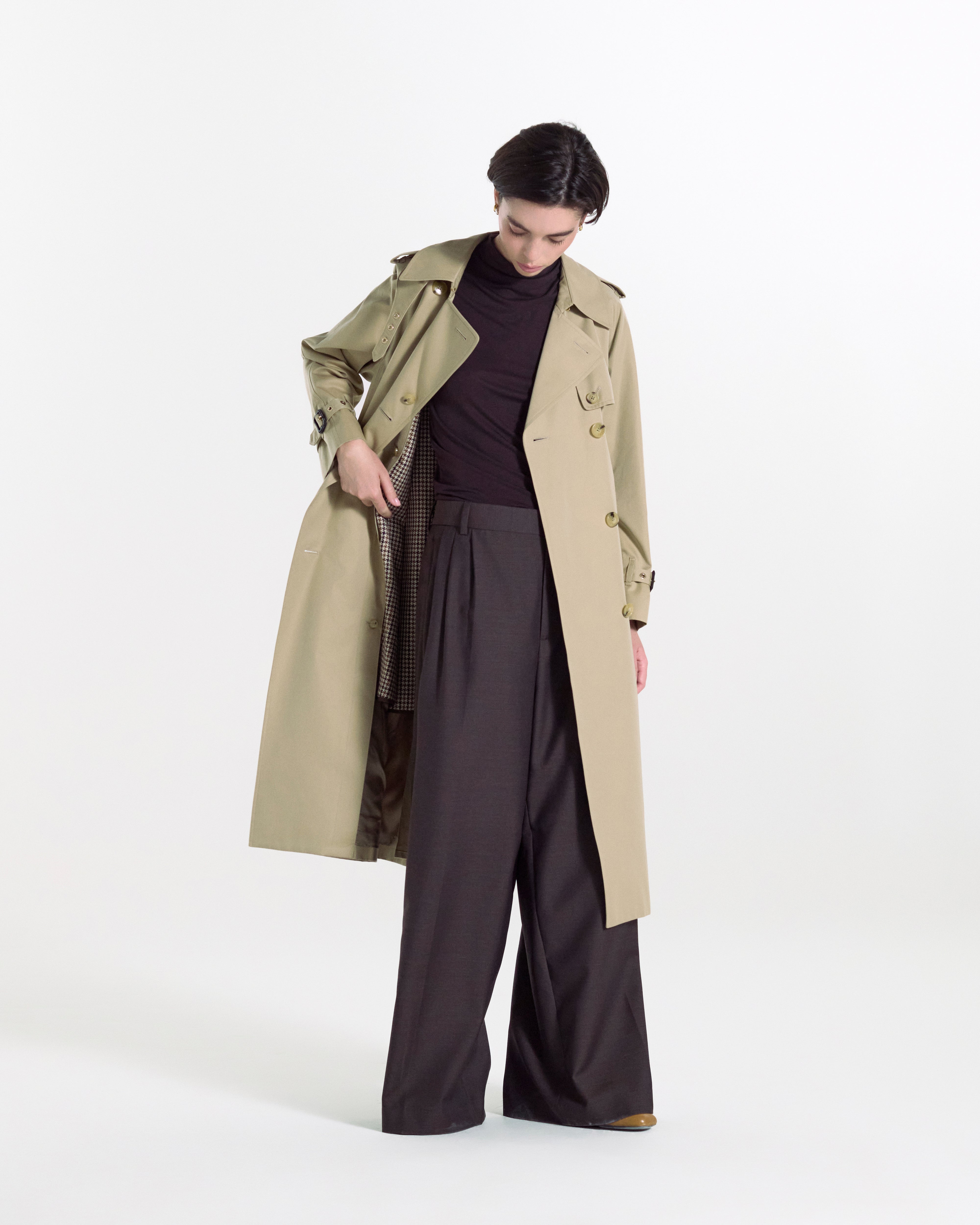 ウィメンズ FORREST - ギャバジン ダブルブレステッド トレンチコート