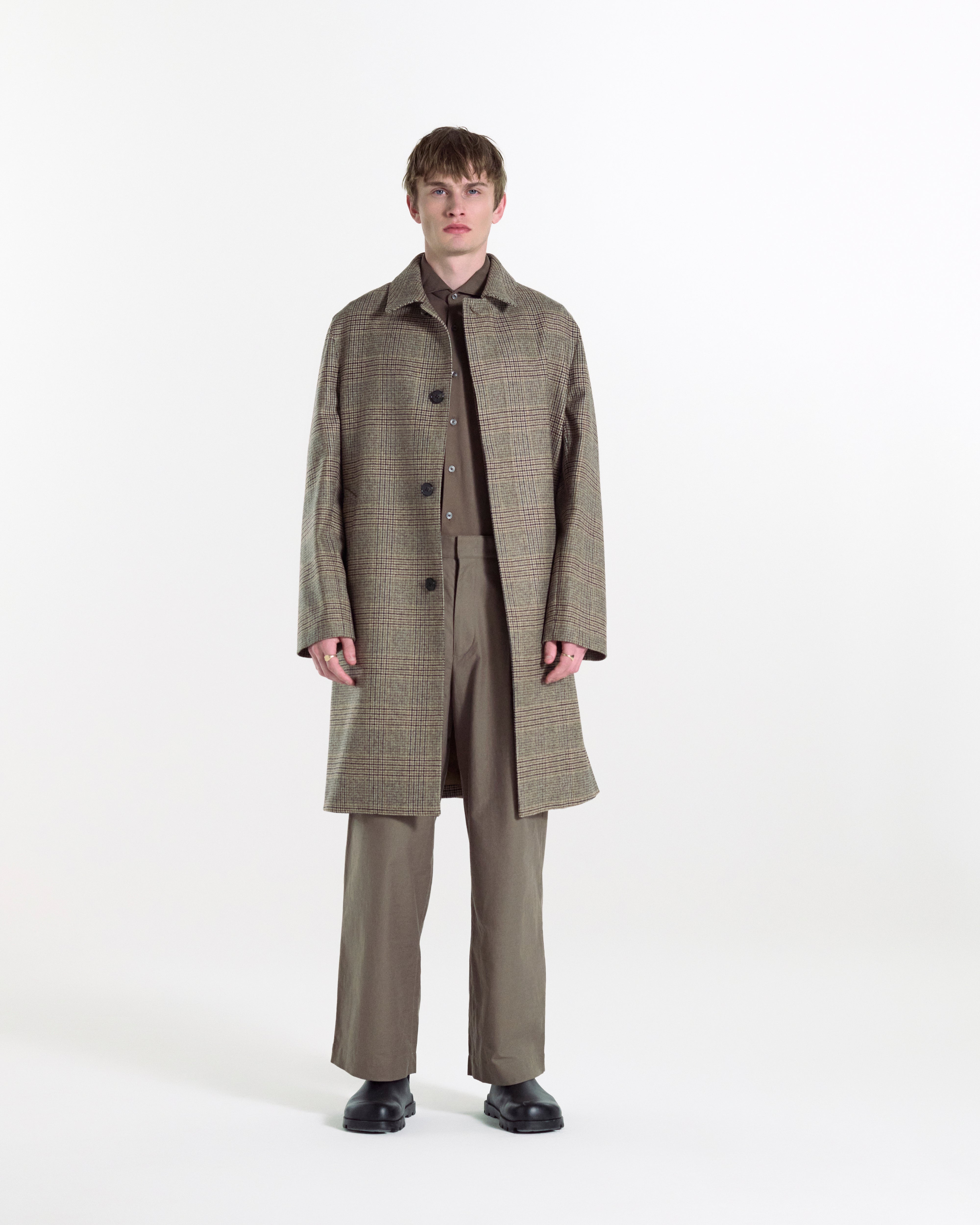 メンズ DUNKELD - グレンチェック ウールコート – Mackintosh