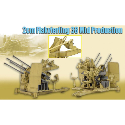 2cm Flakvierling 38 Mid Production Dragon Action Figure - Machinegun