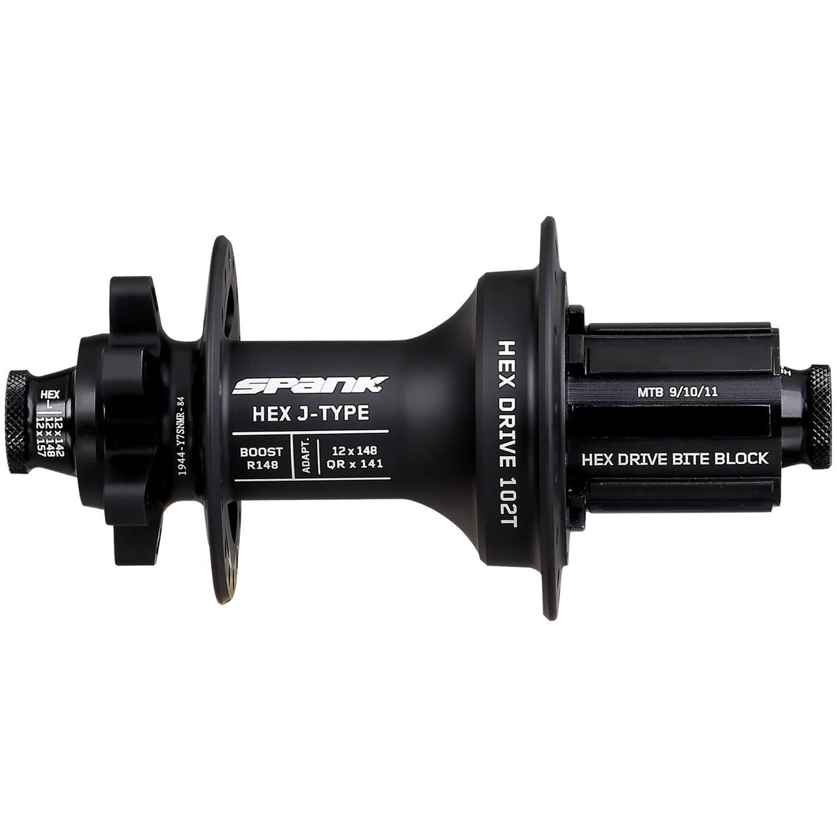 Spank Mozzo Posteriore MTB Hex J-Type 148 mm x 12 mm (Boost), SRAM