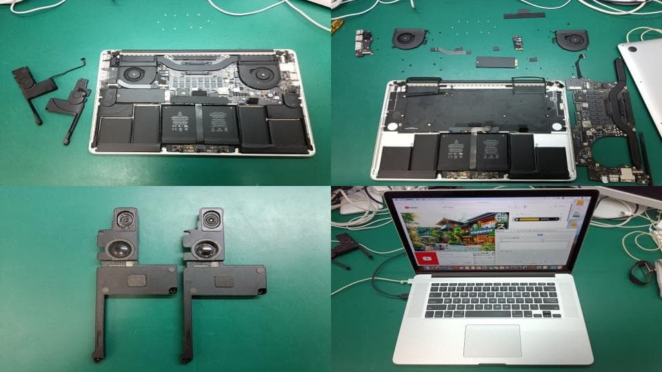 MacBookPro 15inch Mid 2015 スピーカー交換 | Mac修理はMacLab