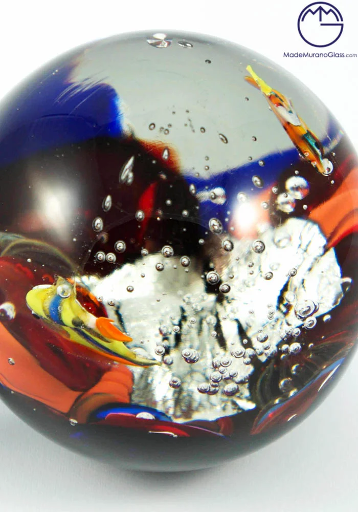 Murano Glass Aquarium Ball - Made Murano Glass