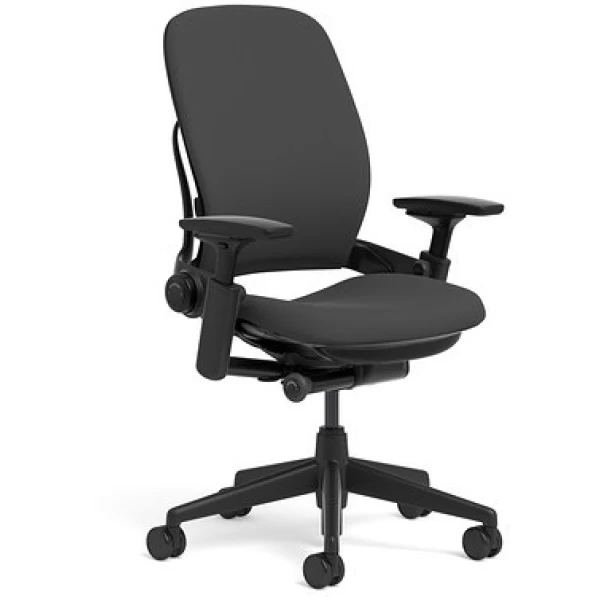 Leap Chair V2 in Black Fabric by Steelcase - Madison Seating