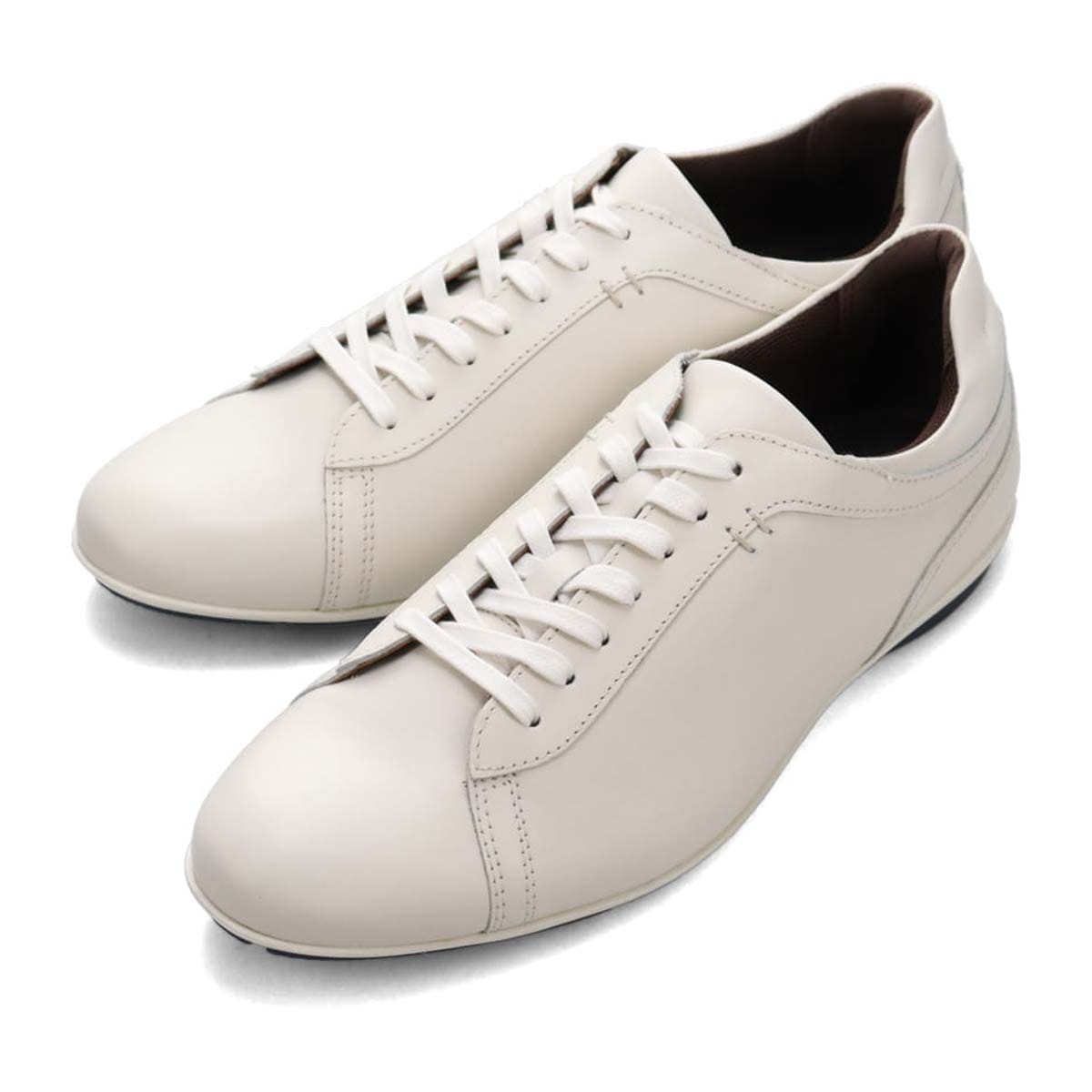 モデロ MODELLO カジュアルレザースニーカー DM6923(25 WHITE): メンズ