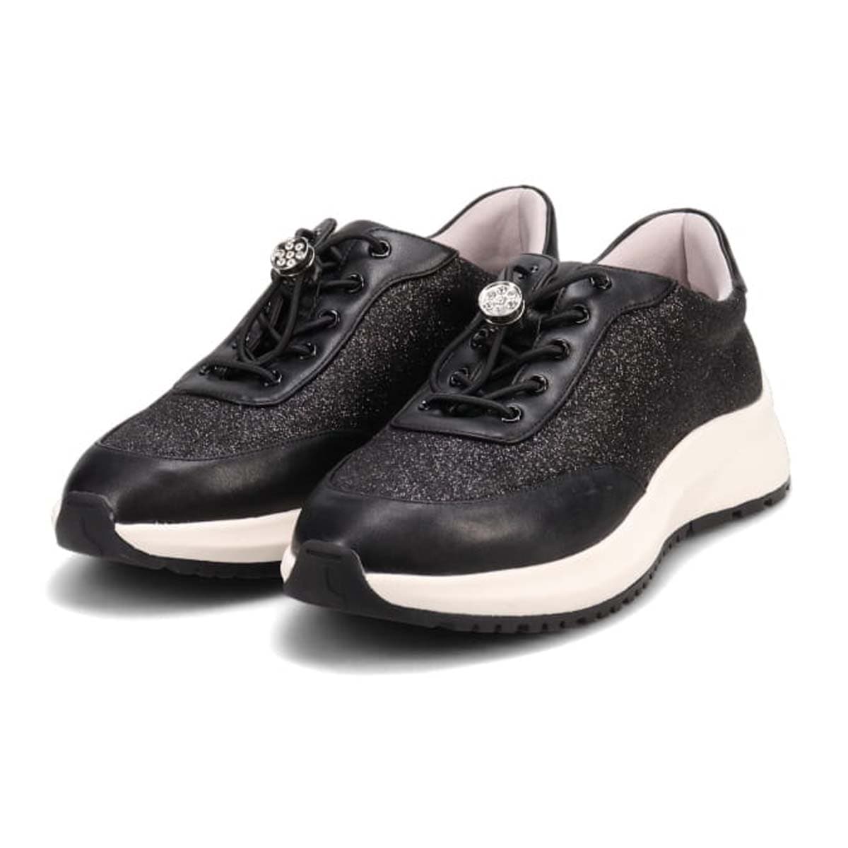 HIROKO KOSHINO FEMME グリッターとラインストーンで華やかな