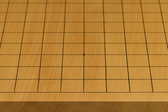 本榧足付碁盤 4寸（天柾） ga40026 | 前川榧碁盤店