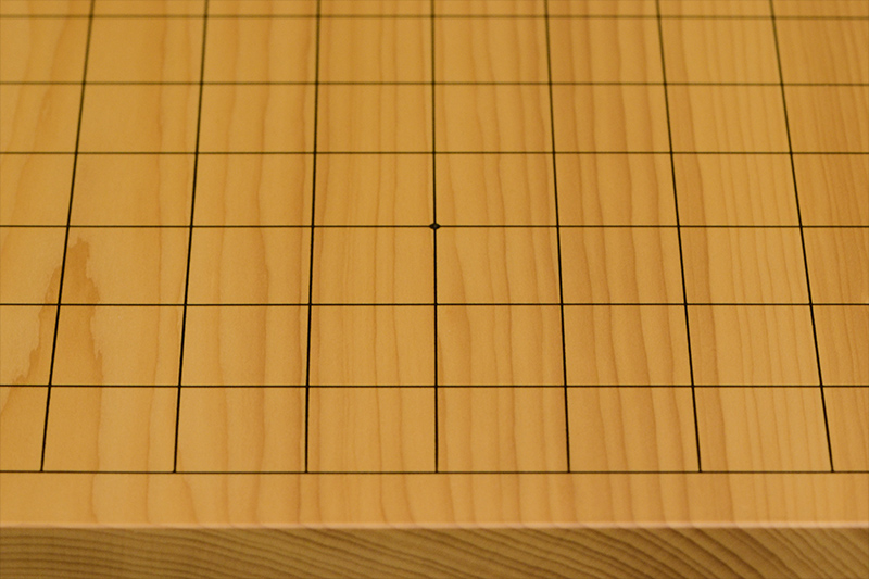 本榧足付碁盤 3寸7分（木表） ga30012 | 前川榧碁盤店