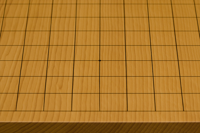 本榧卓上碁盤 2寸8分（一枚板・木裏） gb20340 | 前川榧碁盤店