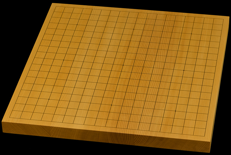 本榧1寸卓上碁盤セット（ハギ盤・特上） | 前川榧碁盤店