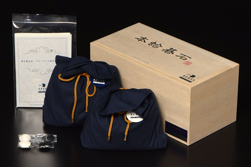 黒木碁石店 本蛤碁石 ブルーラベル雪印 36号 | 前川榧碁盤店