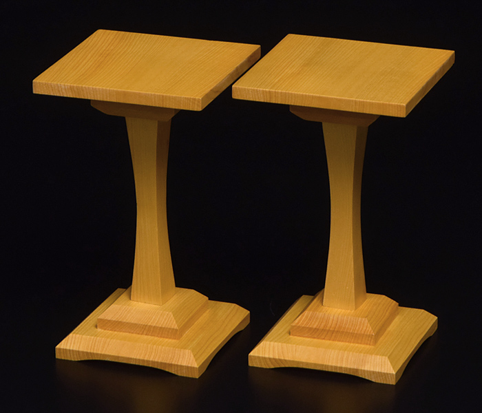 本榧一本脚駒台 4寸盤用 | 前川榧碁盤店