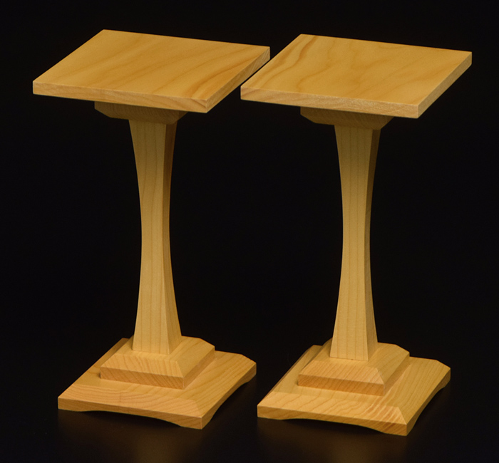 本榧一本脚駒台 5寸盤用 | 前川榧碁盤店