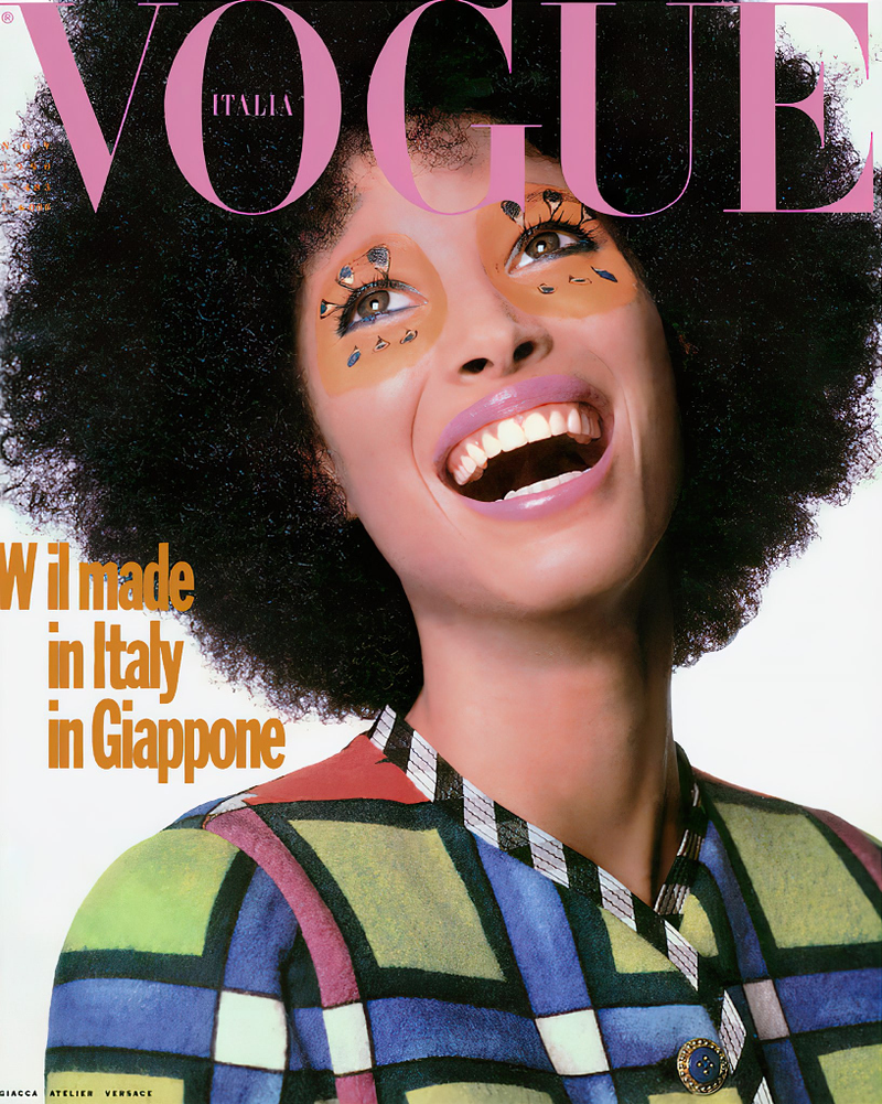 VOGUE Magazine Italia November 1990 CHRISTY TURLINGTON Italian Fashion