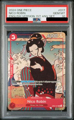 PSA10】ニコロビン [英語版] (1st anniversary set) {OP01-017} - magi