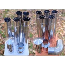 アウトドア専用マトリョーシカ煙突（全長1300mm収納時300mm入れ子