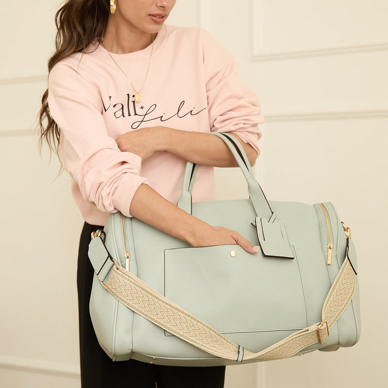 Amie Recycled Vegan Leather Weekender – Mali + Lili