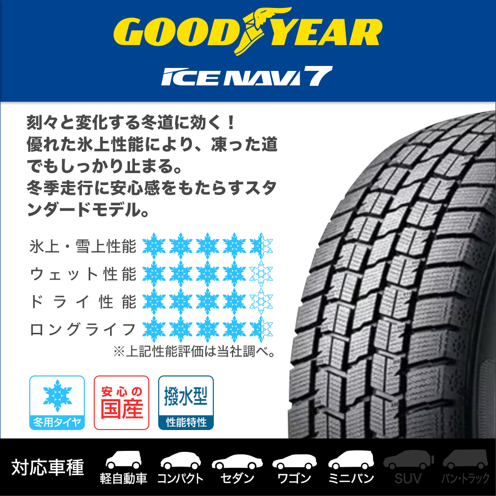 グッドイヤー ICE NAVI (アイスナビ) 7 日本製 215/40R18 (タイヤ単品