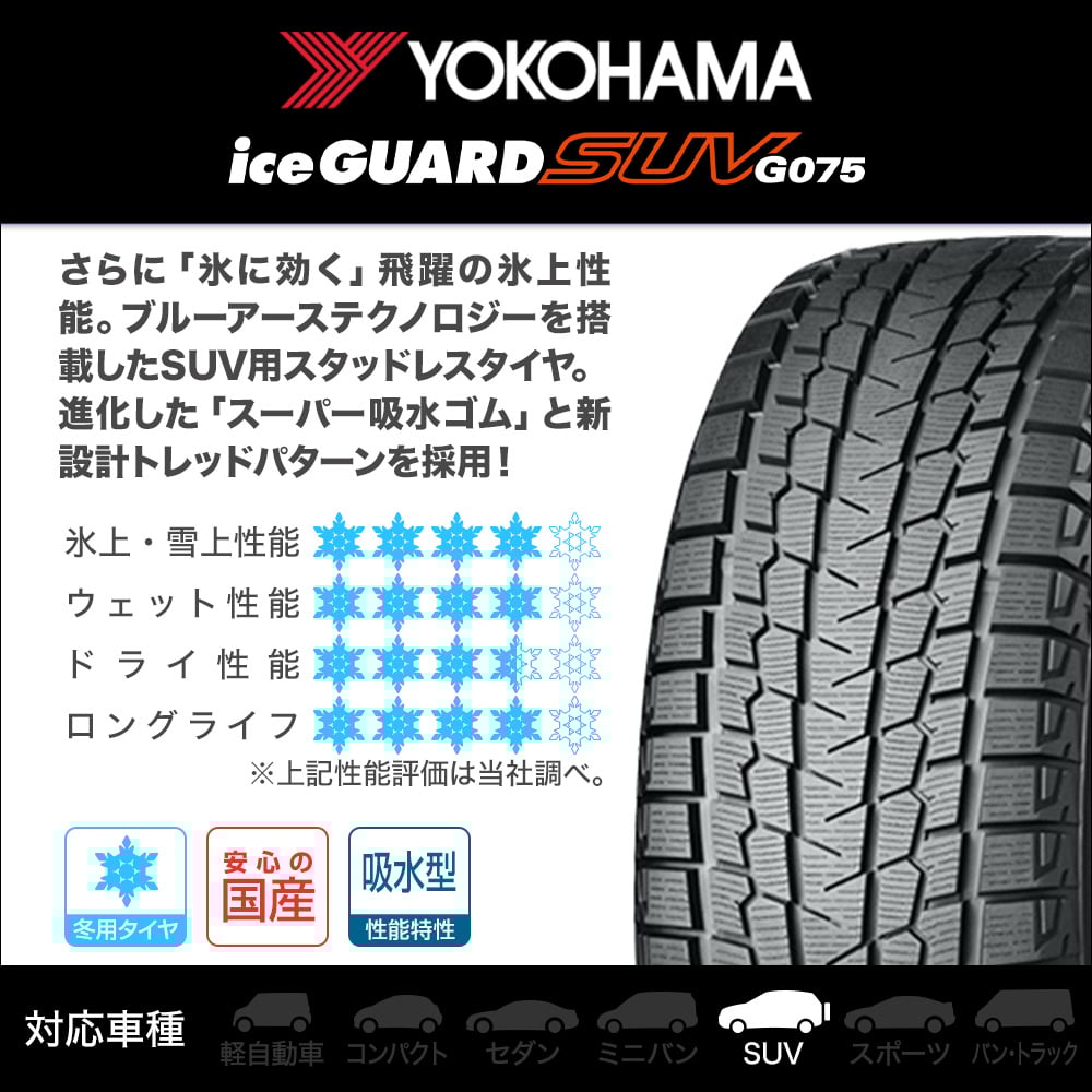 ヨコハマ ice GUARD (アイスガード) SUV (G075) 265/65R17 (タイヤ単品