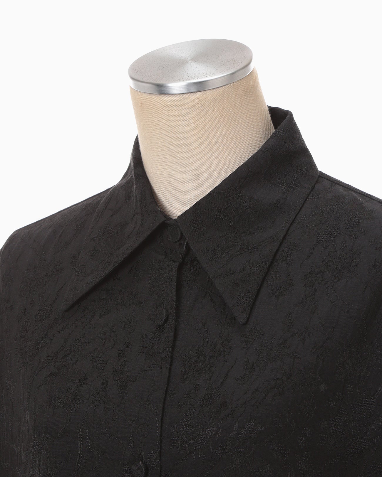 Floral Jacquard Shirt - black - Mame Kurogouchi