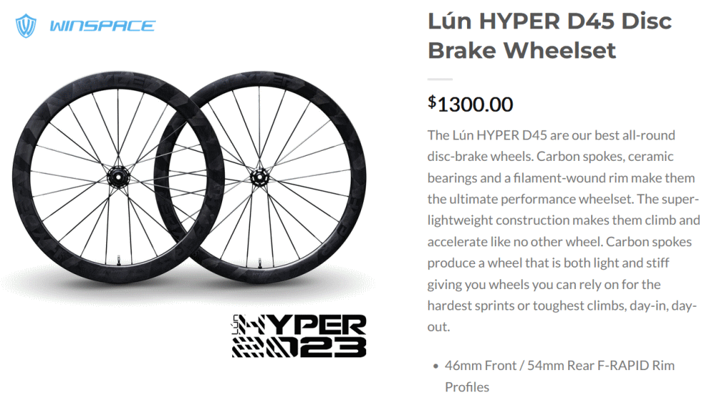 Winspace Lún HYPER D45 Disc Brake Wheelset Impressions - Mamilian