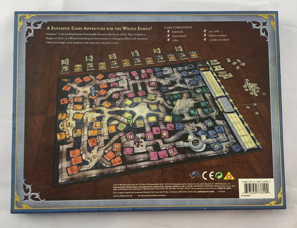 Dungeon! Game - 2012 - Wizards of the Coast - Great Condition