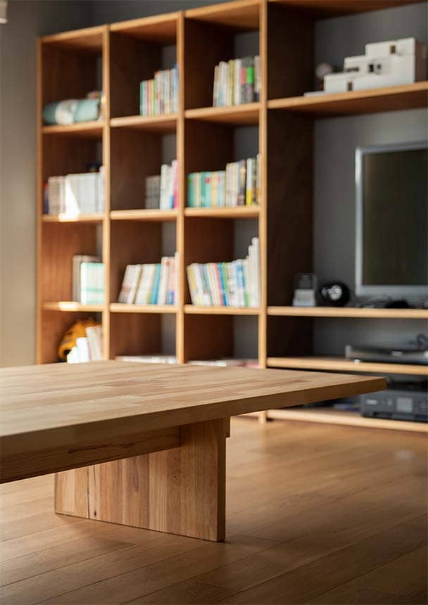 座卓 木製脚 幅2400×奥行900㎜ ラバーウッド（クリアー）リビング