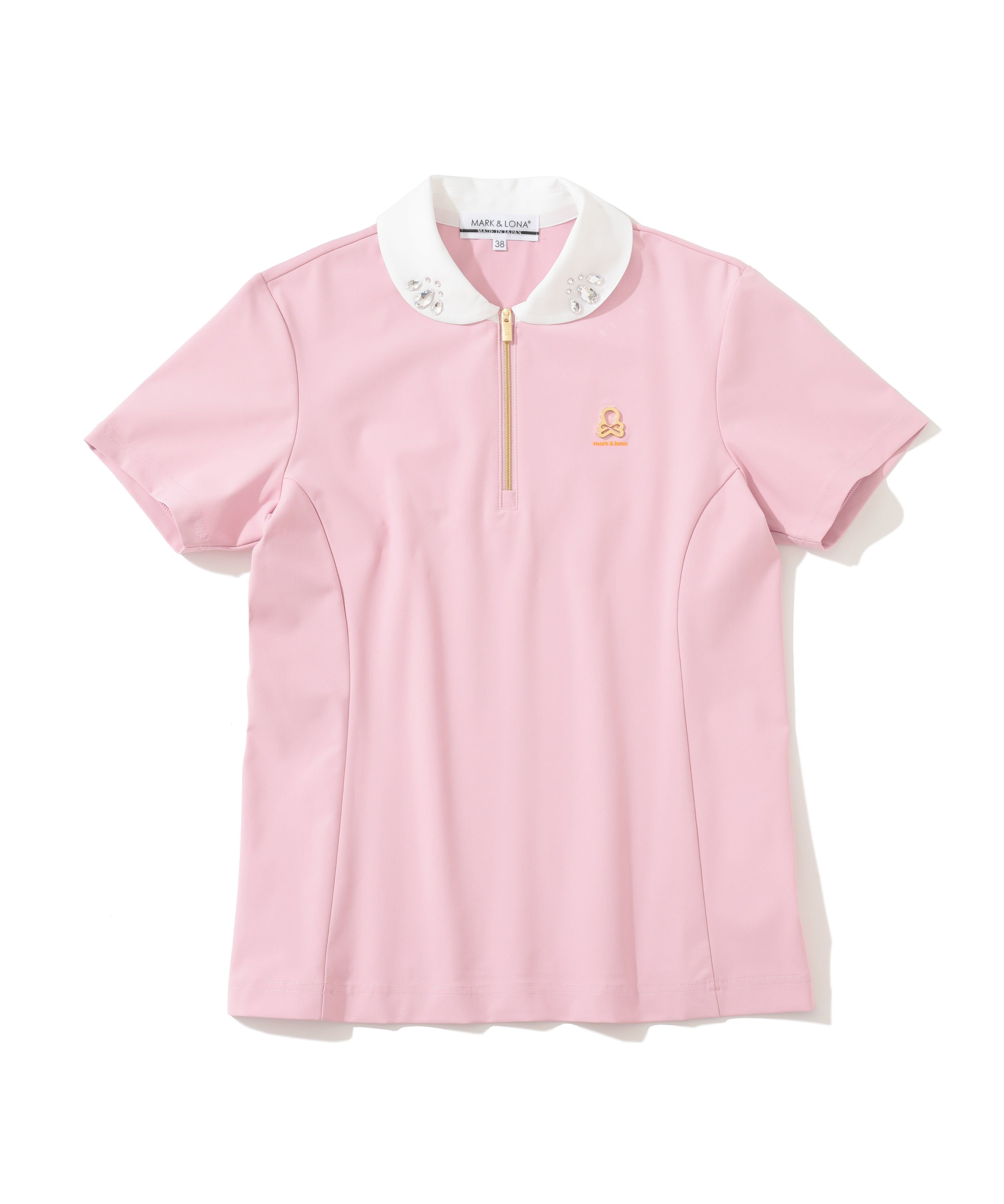 Noble Swarovski Zip Polo | WOMEN