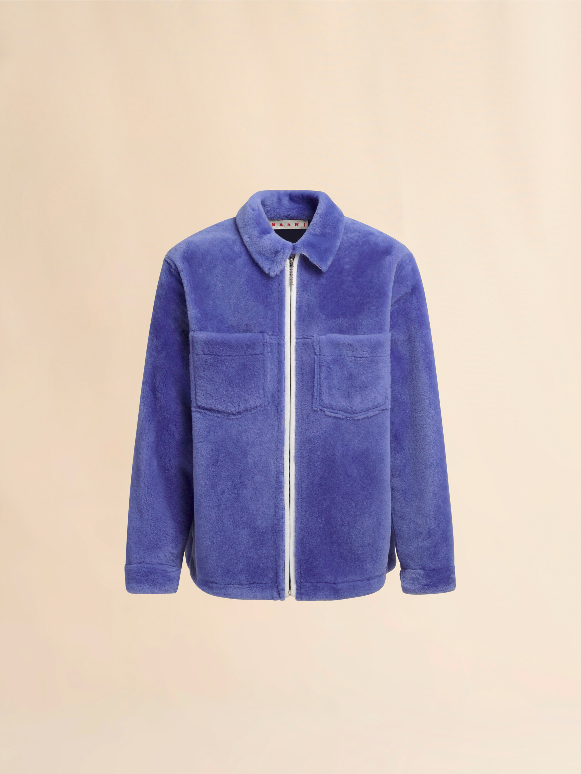 Light blue shaved shearling jacket | Marni