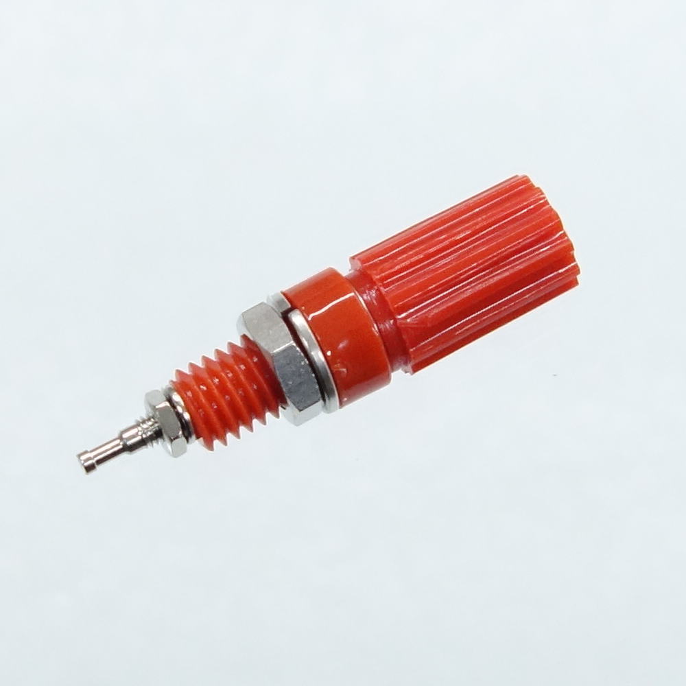 ターミナル 赤 8.5φ穴 パネル用 絶縁型 TM505ｱｶ MSK製｜電子部品