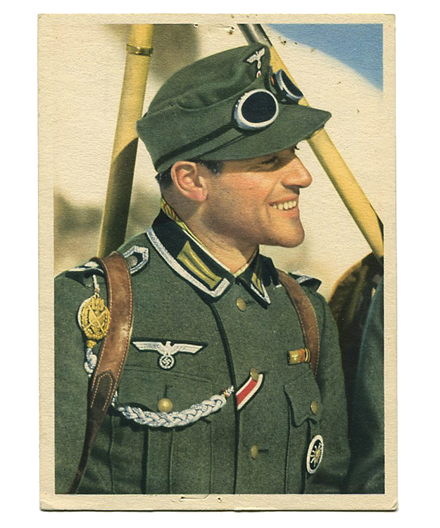 WWII ドイツ軍、戦時ポストカード(山岳猟兵)/実物・美品