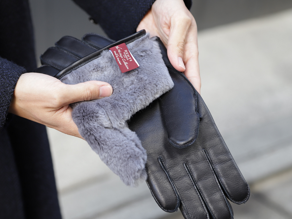 デンツグローブ ラビットファーライニング MASHIMO&CO - 真下商事株式