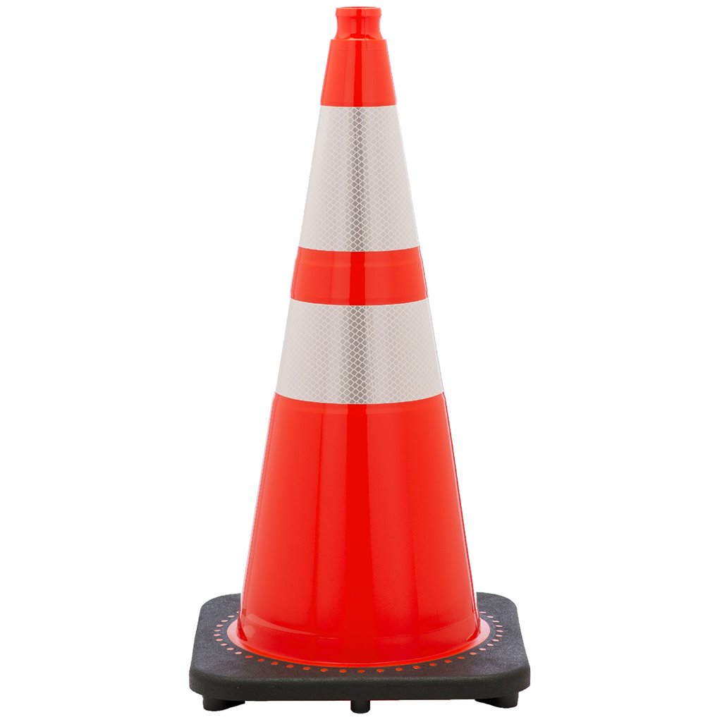 JBC Safety Plastic Heavy-Duty Traffic Cone TC36W64
