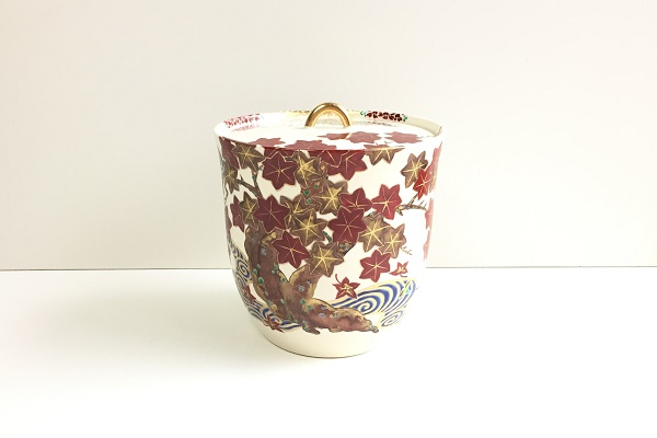 水指 雲錦流水 平安御室窯作販売|通販