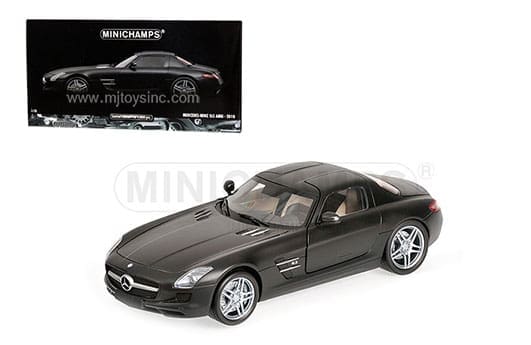 Minichamps 1:18 2010 Mercedes-Benz SLS AMG (black) - M & J Toys