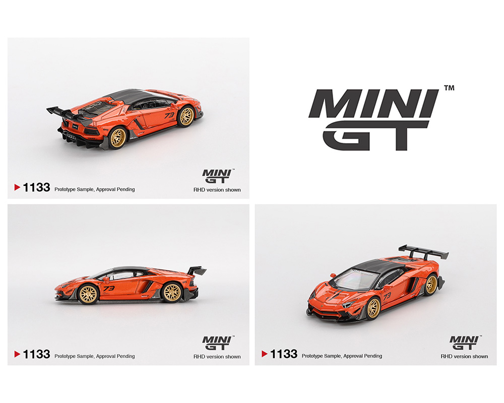 Preorder) Mini GT 1:64 LB☆WORKS Lamborghini Aventador - Orange